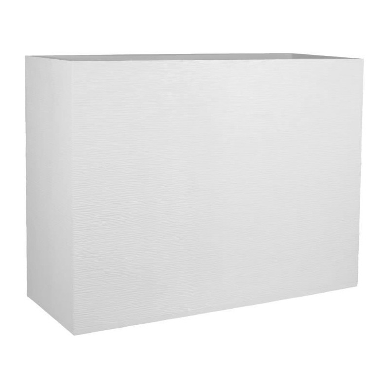 Pot de fleurs - EDA - Muret Loft Graphit - 46 L - 78,5 x 29,5 x 60 cm - Blanc...