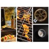 COOKING BOX Barbecue a charbon MIKE - 115x66x106 cm - 2 grilles acier chromé ...