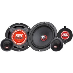 MTX TX465S Haut-parleurs voiture Kit 2 voies 16,5cm 80W RMS 4 Tweeteers néody...