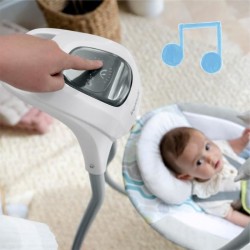 INGENUITY Balancelle transat bébé électrique pivotante 180° – Everston, 6 vit...