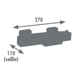 Edouard Rousseau - Thermostatique Bain-Douche KAREN - Chromé