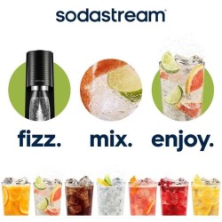 Machine a soda et eau pétillante SODASTREAM - TERRA Noire - 1 bouteille compa...