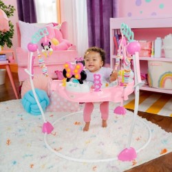 DISNEY BABY - MINNIE - Aire d'éveil bébé multi-jouets, siege sauteur a rebond...