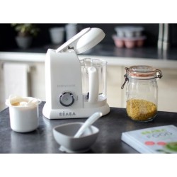 BÉABA - Babycook Solo - Robot Bébé 4 en 1 Mixeur-Cuiseur - Cuisson Vapeur - B...