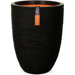 CAPI EUROPE Vase élégant bas RIB NL - 46x58 cm - Noir
