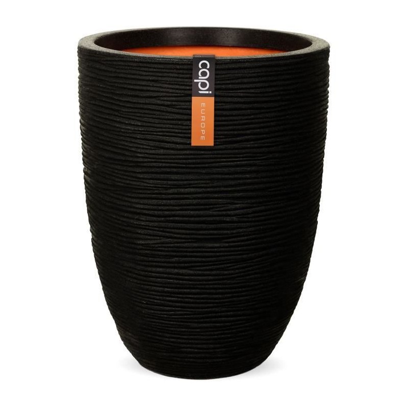 CAPI EUROPE Vase élégant bas RIB NL - 46x58 cm - Noir