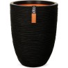 CAPI EUROPE Vase élégant bas RIB NL - 46x58 cm - Noir