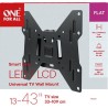 ONE FOR ALL WM2211 Support mural pour TV de 33 a 109cm (13-43) - Poids max. :...