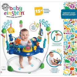 BABY EINSTEIN NEPTUNE Aire d'éveil bébé multi-jouets, Cadeau Noel bébé, pivot...