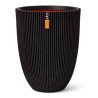 CAPI EUROPE Vase élégant GROOVE - 46x58 cm - Noir