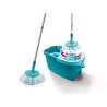 Set lave sol avec seau essoreur Leifheit Clean Twist Disc Mop 52101, balais s...