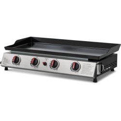 COOKING BOX Plancha gaz  CALI - 4 feux - 9,6 kW - 82x45x22 cm - Surface de cu...