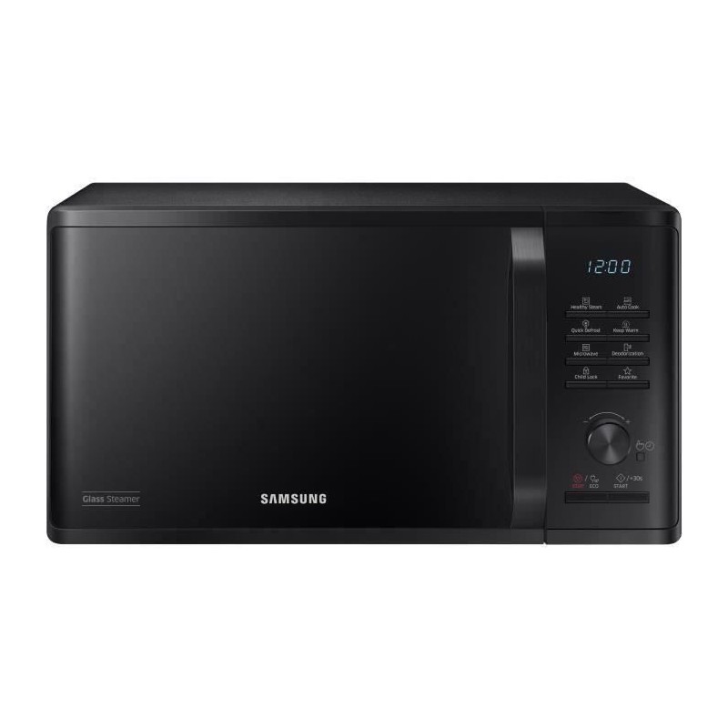 Micro-ondes solo - SAMSUNG - MS23K3555E - Noir - 23L - Contrôle
