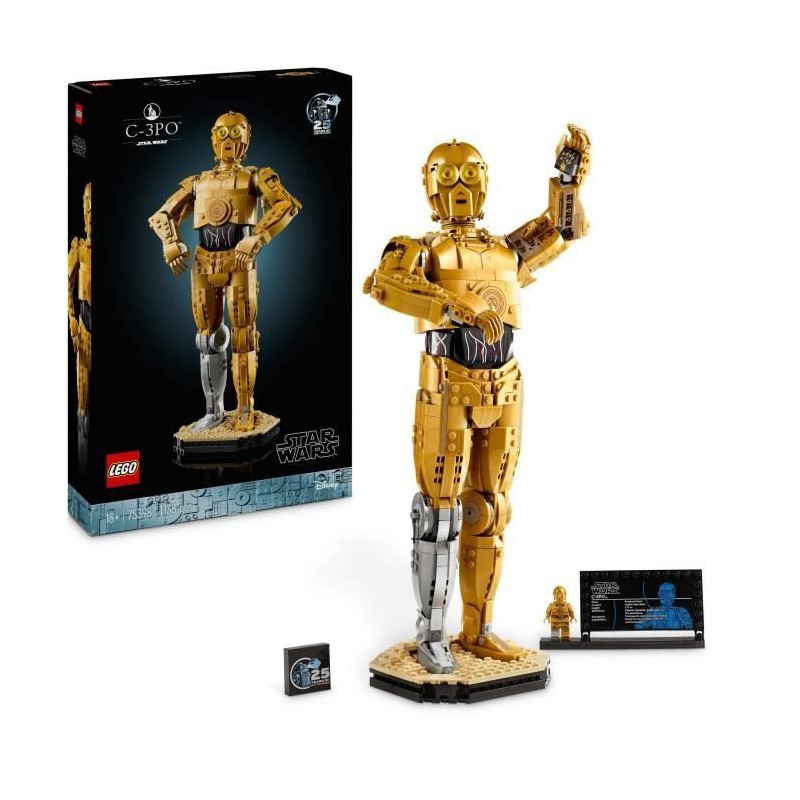 LEGO Star Wars 75398 C-3PO - Figurine de Droide a Construire - Maquette pour ...