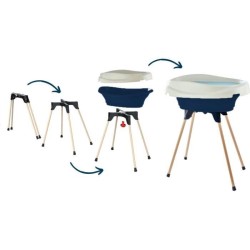 Pack plan a langer et baignoire - THERMOBABY - VASCO - Bleu Océan - 2 en 1