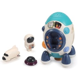 Lexibook - Ma fusée avec projecteur d'étoiles - Connaissances spatiales, quiz...