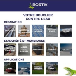 Membrane d'étanchéité - BOSTIK - Waterstop - Réparation fuites - Seau 14 kg -...
