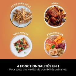 Friteuse sans huile NINJA - Pro AF140EU - Capacité 4,7L - 4 programmes de cui...