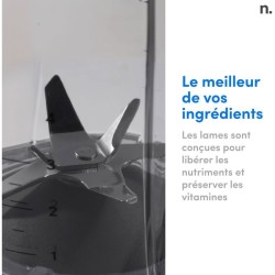 Blender - NUTRIBULLET Combo - NBF500DG - 1200 Watt - Pichet 1.65L - 2 tasses ...