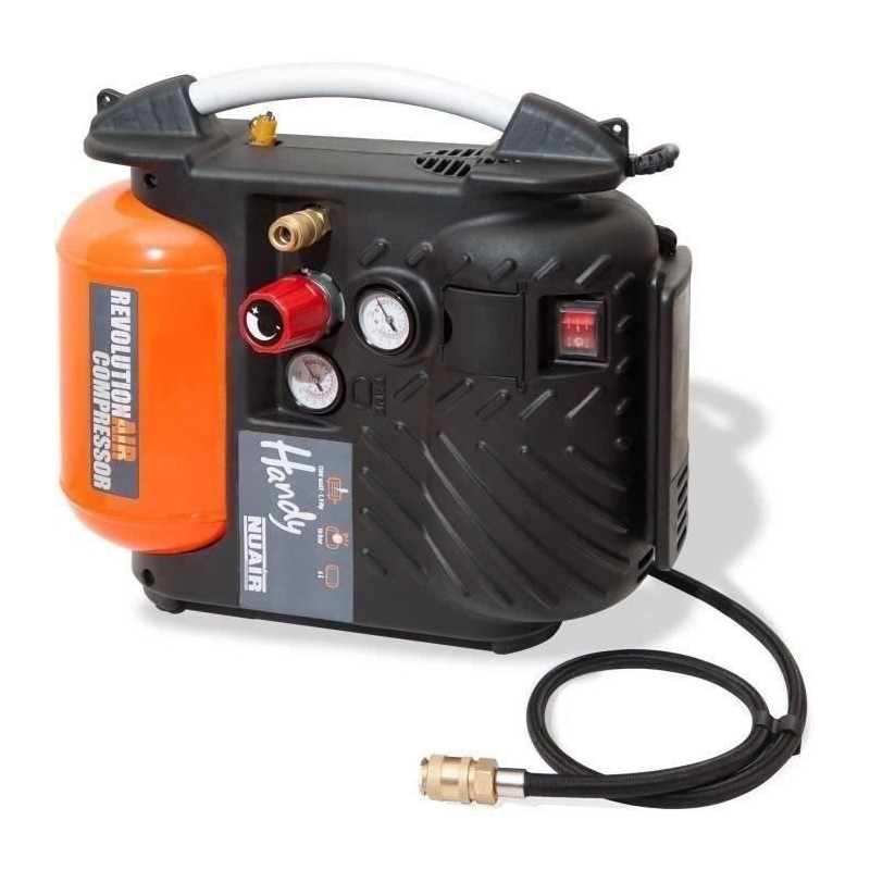 Compresseur REVOLUTION'AIR - HANDY COMP. 5 L 1.5 HP + T + PGS + SBC + 3 EMBOUTS