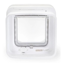 SUREFLAP Chatiere a puce électronique DualScan - Blanc - 142 mm x 120 mm (Mém...