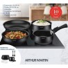 Batterie de cuisine 10 pieces Arthur Martin - Aluminium - Tous feux sauf indu...