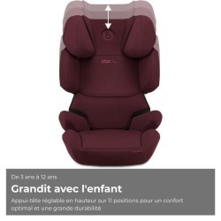 Siege auto Cbx by Cybex Solution X i-Fix 3 a 12 ans - 15 a 50 kg - 100 a 150 ...