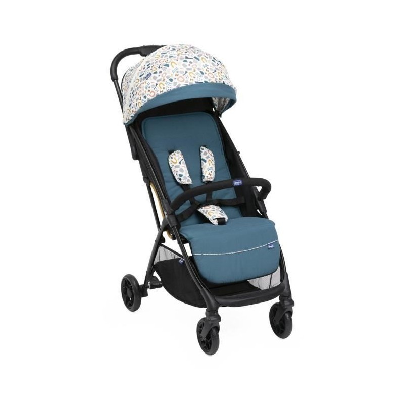 CHICCO Poussette Glee Joyful Teal - 4 roues - Bleu