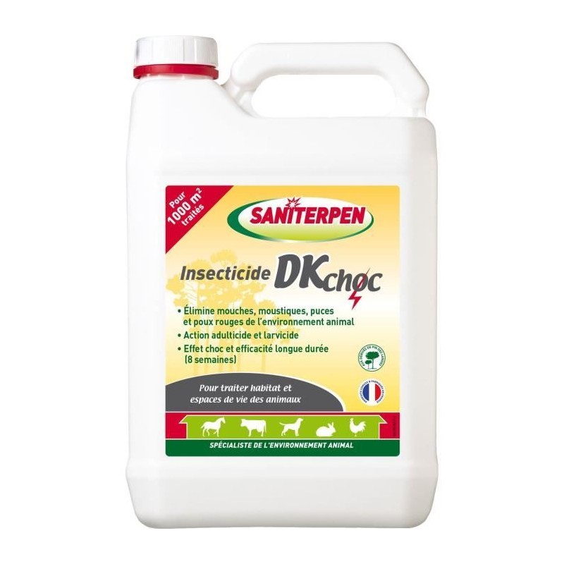 SANITERPEN DK 5L - Insectiside - Prévention maladie, élimine insectes, action...