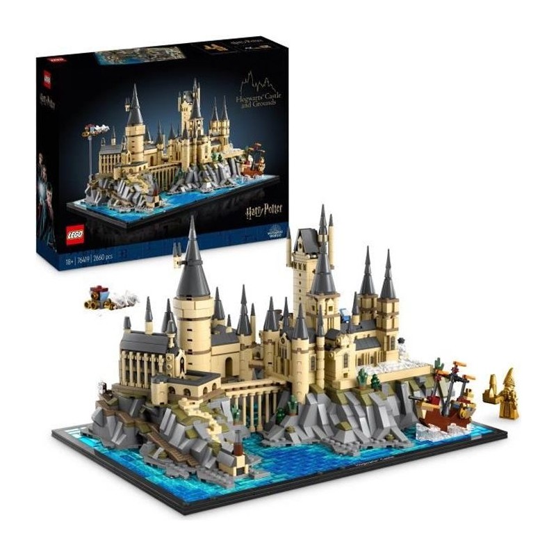 LEGO Harry Potter 76419 Le Château et le Domaine de Poudlard, Maquette a Cons...