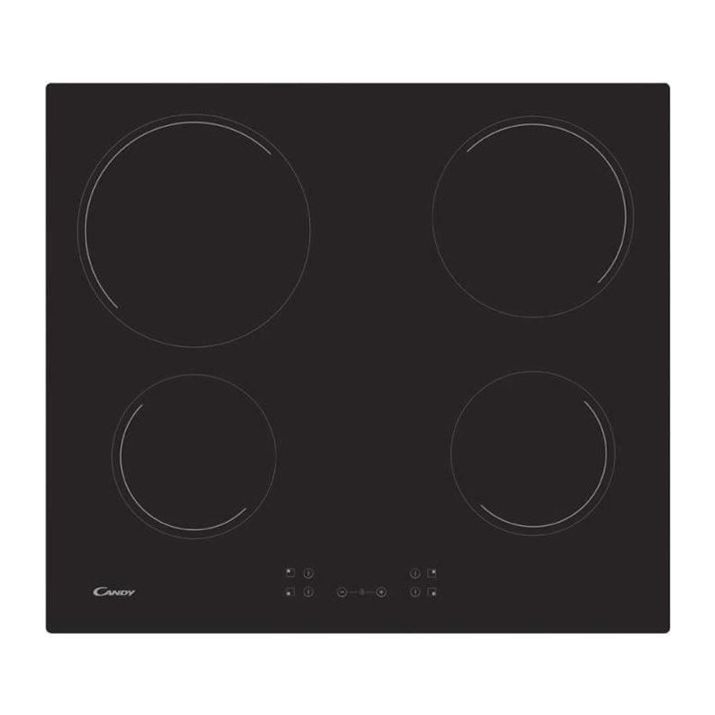 Plaque de cuisson vitrocéramique CANDY CH64CCB - 4 foyers - L 56 x P