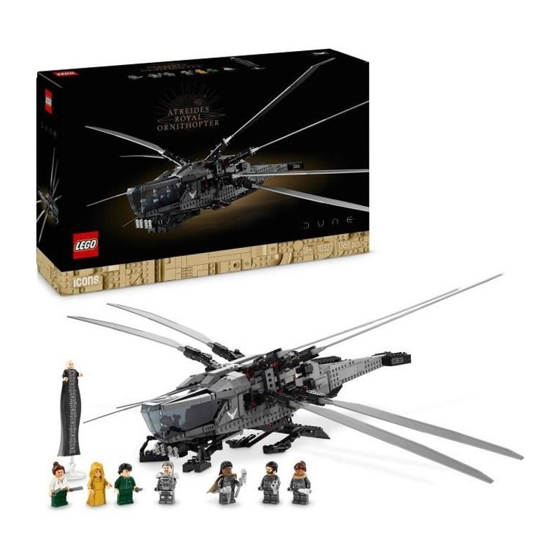 LEGO Icons Dune Atreides Royal Ornithopter, Set de Collection pour Adultes, I...