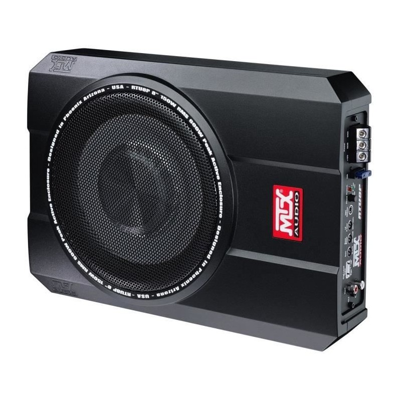 Caisson de grave amplifié - MTX AUDIO - RTU8P - 20 cm - 150W RMS - Télécomman...