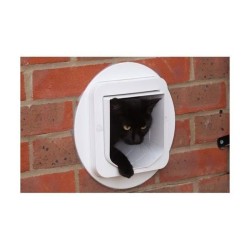 SUREFLAP Grande Chatiere a Puce électronique Connecté - Blanc - 178 mm x 170 ...