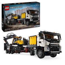LEGO Technic 42175 Camion Volvo FMX et Pelleteuse Électrique EC230 - Set de V...