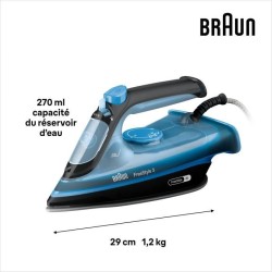 Fer vapeur - BRAUN - FI3194BK FreeStyle 3 - Puissance 2400 W - Vapeur
