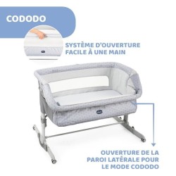Berceau cododo Next2Me Dream Silver - CHICCO - A partir de 0 mois - Hauteur r...