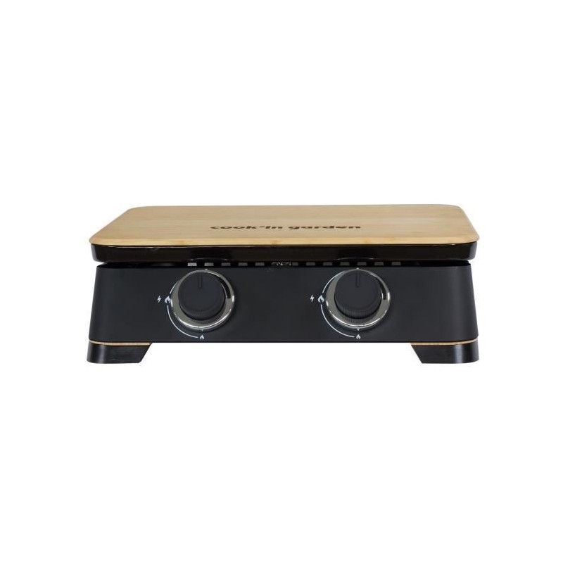 COOK'IN GARDEN Plancha gaz DUNE 60 - L 40 × l 47 × H 20cm - Surface de cuisso...