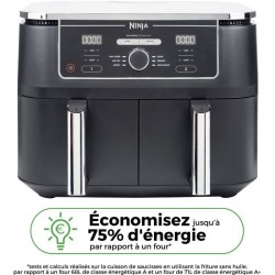 Friteuse sans huile NINJA - Foodi Max Dual Zone AF400EU - Capacité 9,5L - 6 p...