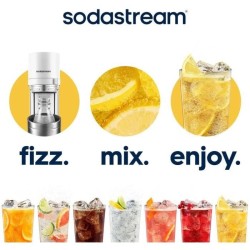 Machine a soda et eau pétillante SODASTREAM - DUO Blanche - 2 carafes en verr...