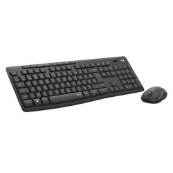 Ensemble Clavier Souris - Sans fil - Logitech - MK295 - AZERTY - Noir