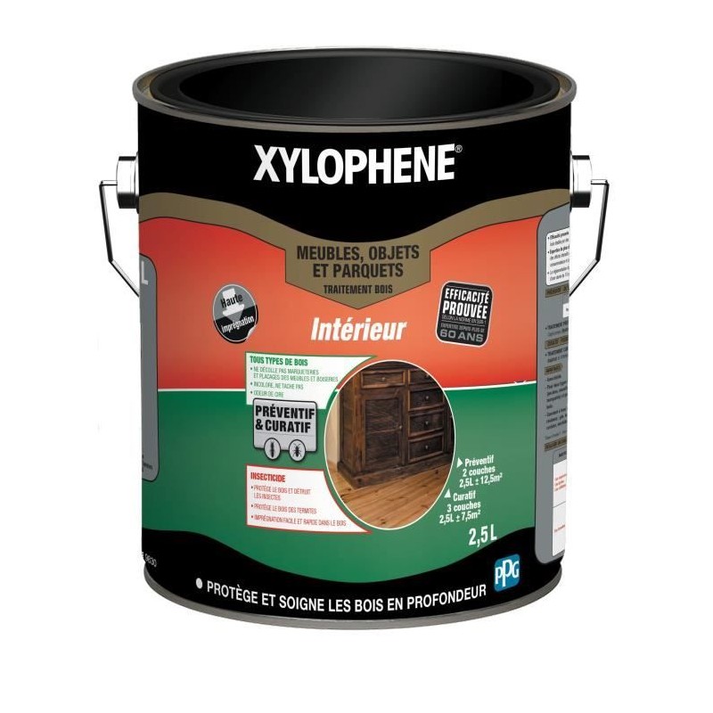 Traitement spécial meubles, objets & parquets - XYLOPHENE - 2,5 L