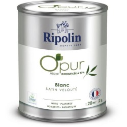 Peinture O'PUR murs, boiseries & radiateurs - RIPOLIN - 472822 - Blanc - Sati...