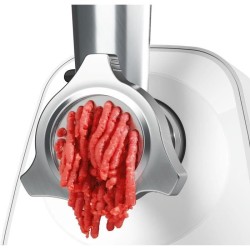 Hachoir a viande - BOSCH - MFW2510W - 2 grilles - Garnisseur de