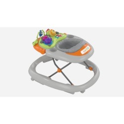 Trotteur Walky Talky Grey - Sons et Lumieres - 4 roues - 6 freins -