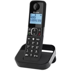 Téléphone fixe sans fil - ALCATEL - F860 duo noir - Blocage d'appels indésira...