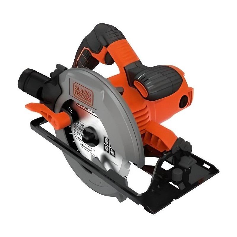Scie circulaire filaire - BLACK+DECKER - CS1550-QS - 1500W - profondeur de co...