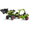 Tractopelle Claas - FALK - Volant directionnel, Excavatrice et Remorque - Fab...