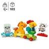 LEGO 10412 DUPLO My First Le Train des Animaux, Jouet a Roues pour Enfants, A...