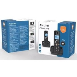 Téléphone fixe sans fil - ALCATEL - F860 duo noir - Blocage d'appels indésira...